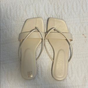 Cream sandals